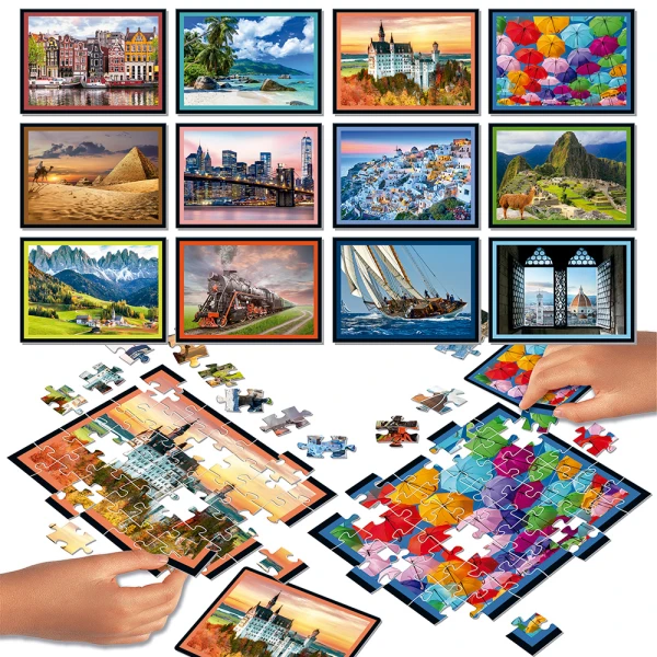 EDUCA ΠΑΖΛ 504 τεμ. TRAVEL PUZZLE BATTLE