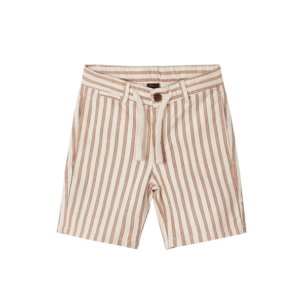 MAYORAL BERMUDA PANTS STRIPES ORANGE