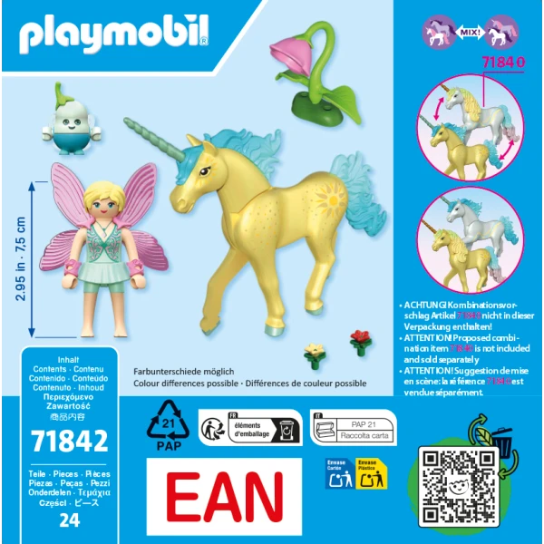 PLAYMOBIL UNICORN WITH BLUE MANE