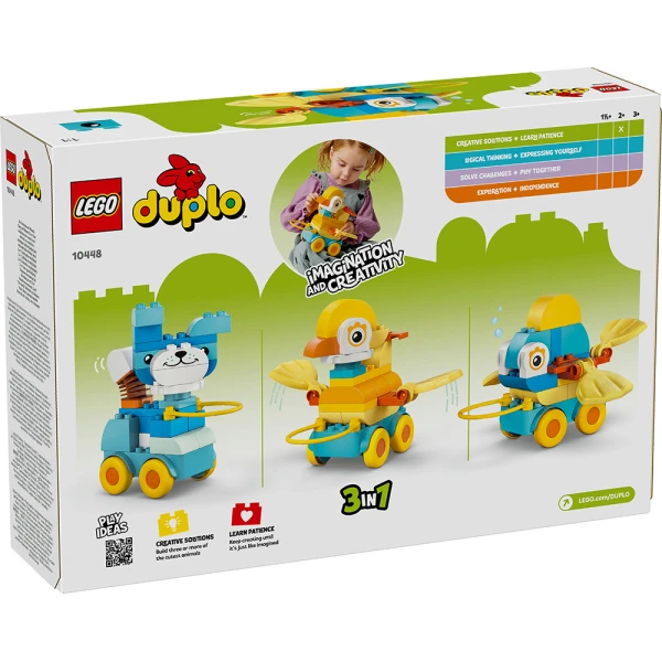 LEGO® DUPLO® TOWN 3ΣΕ1 ΖΩΑ ΣΕ ΤΡΟΧΟΥΣ