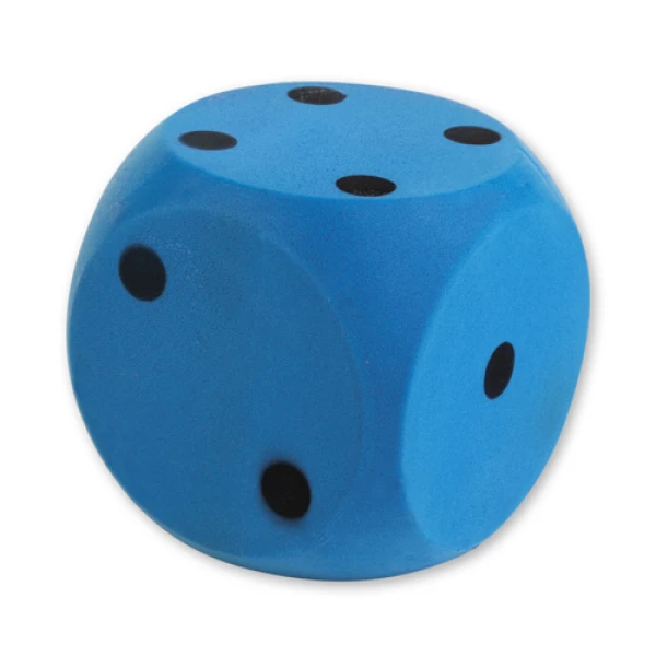 DADO SOFT SPONGE DICE SMALL 10X10 cm - 3 COLOURS