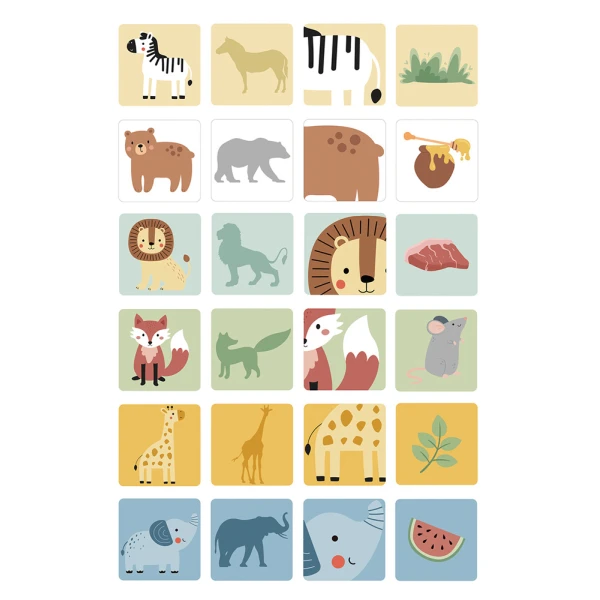 TOOKY TOY BOARD STACKING GAME ANIMALS