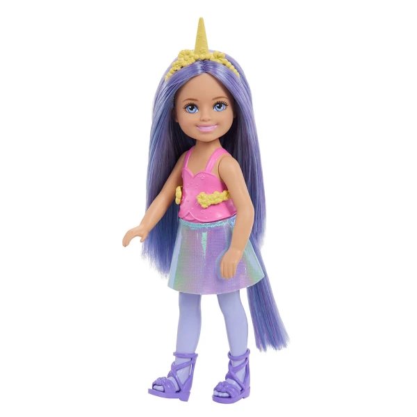BARBIE ΚΟΥΚΛΑ CHELSEA ΠΑΡΑΜΥΘΕΝΙΟΣ ΚΟΣΜΟΣ - ΜΟΝΟΚΕΡΟΣ ΜΕ ΜΩΒ ΜΑΛΛΙΑ