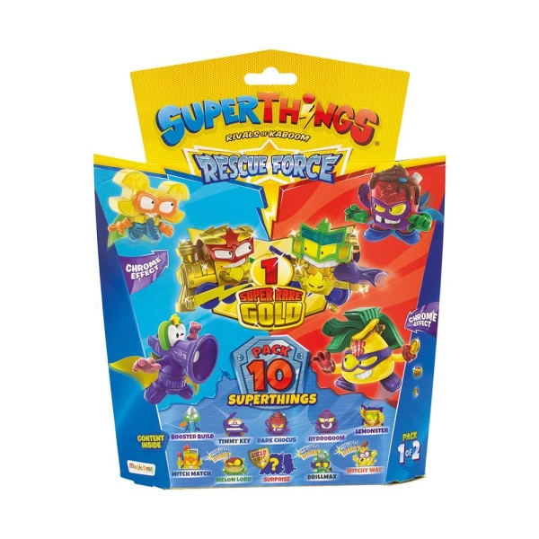 SUPERTHINGS ΜΙΚΡΟΠΛΑΣΜΑΤΑ RESCUE FORCE BLISTER 9+1 ΦΙΓΟΥΡΕΣ ΓΙΑ 4+ ΧΡΟΝΩΝ