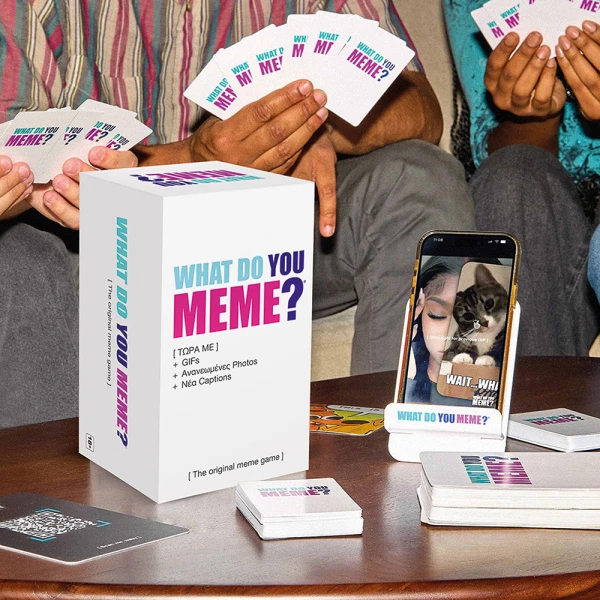 AS GAMES BOARD GAME WHAT DO YOU MEME? NOW WITH GIFS FOR AGES 8+ AND 3-8 PLAYERS