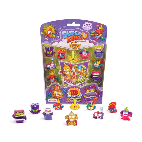 SUPERZINGS SERIES 5 BLISTER 9+1 FIRUGES FOR 3+ YEARS - 4 DESIGNS
