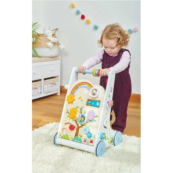 LE TOY VAN ΞΥΛΙΝΗ ΠΕΡΠΑΤΟΥΡΑ 12 ΔΡΑΣΤΗΡΙΟΤΗΤΩΝ 34Χ32Χ51 εκ.
