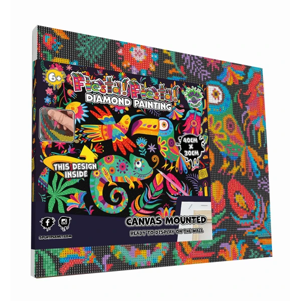 SPLAT PLANET DIAMOND PAINTING KIT ON FRAMED CANVAS 30X40 cm FIESTA FIESTA