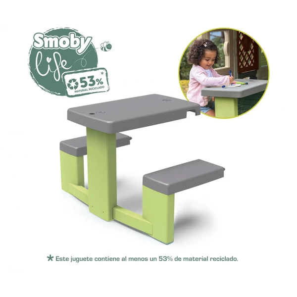 SMOBY ΠΡΑΣΙΝΟ/ΓΚΡΙ ΤΡΑΠΕΖΙ ΠΙΚ ΝΙΚ