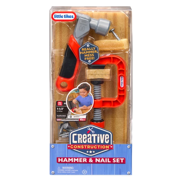 LITTLE TIKES CREATIVE CONSTRUCTION HAMMER AND NAIL SET