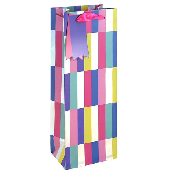 GIFT BAG  12.7X9X35.5 cm HOLOGRAPHIC