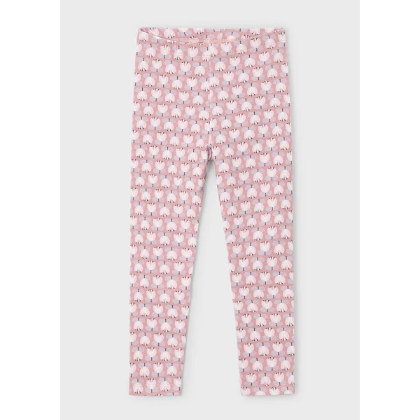 MAYORAL LEGGINGS COTTON PRINTED SOFT PINK