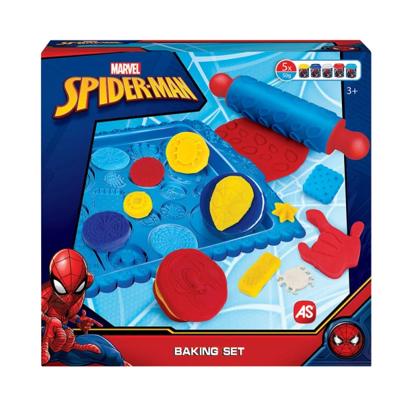 AS DOUGH MARVEL SPIDERMAN BAKING SET FOR AGES 3+