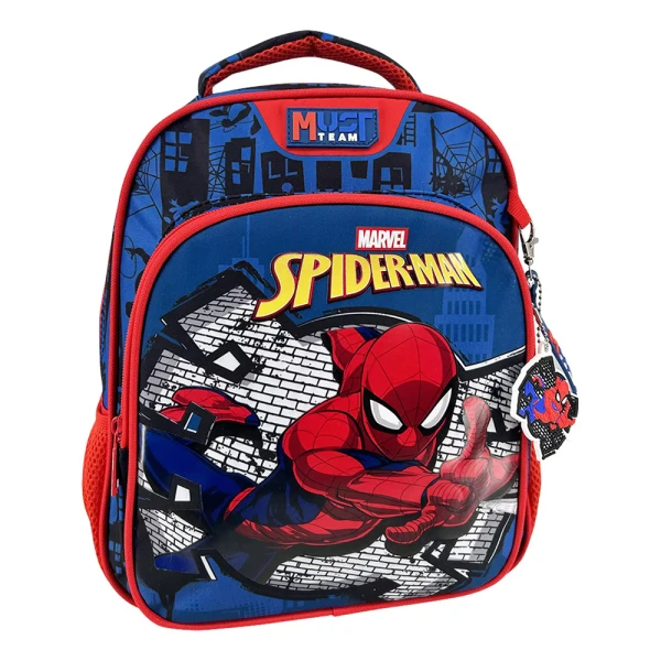 MUST TEAM PRESCHOOL BACKPACK 27X10X31 cm WITH 2 COMPARTMENTS SPIDERMAN BLUE