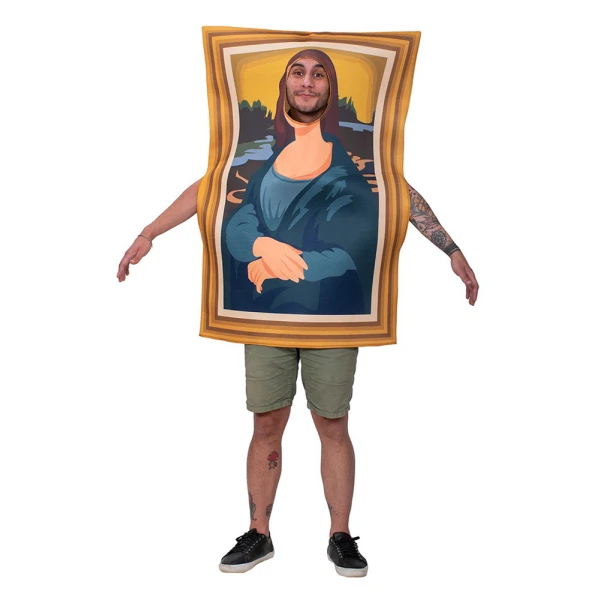 ADULTS CARNIVAL COSTUME PAINTING MONA LISA