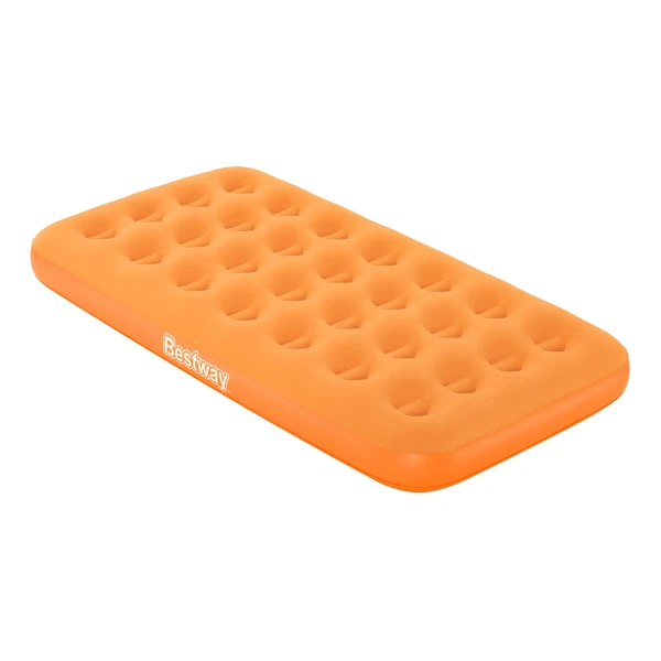 BESTWAY CHILDREN INFLATABLE AIRBED 158X89X18 cm DROWSY DREAMER AIR ORANGE WITH MANUAL HAND PUMP