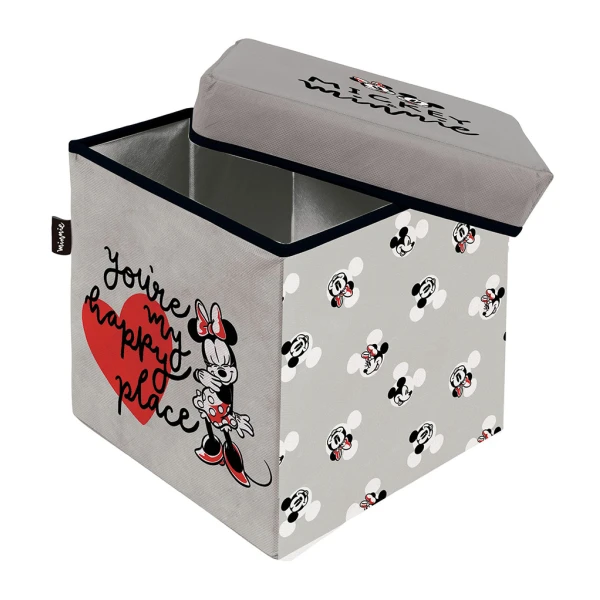 STORAGE STOOL 30X30X30 cm - MINNIE & MICKEY