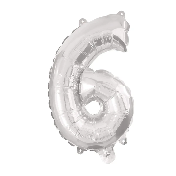 BALLOON SILVER FOIL 95 cm No 6