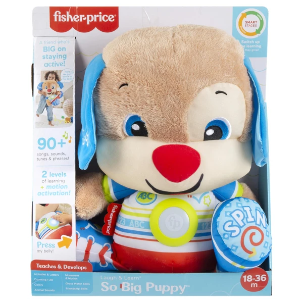 FISHER PRICE ΜΕΓΑΛΟ ΕΚΠΑΙΔΕΥΤΙΚΟ ΣΚΥΛΑΚΙ SMART STAGES ΜΠΛΕ