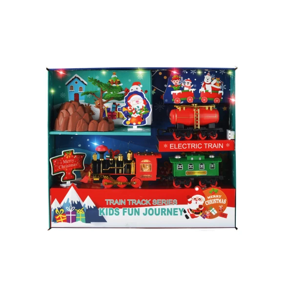 CHRISTMAS TRAIN WITH LIGHTS