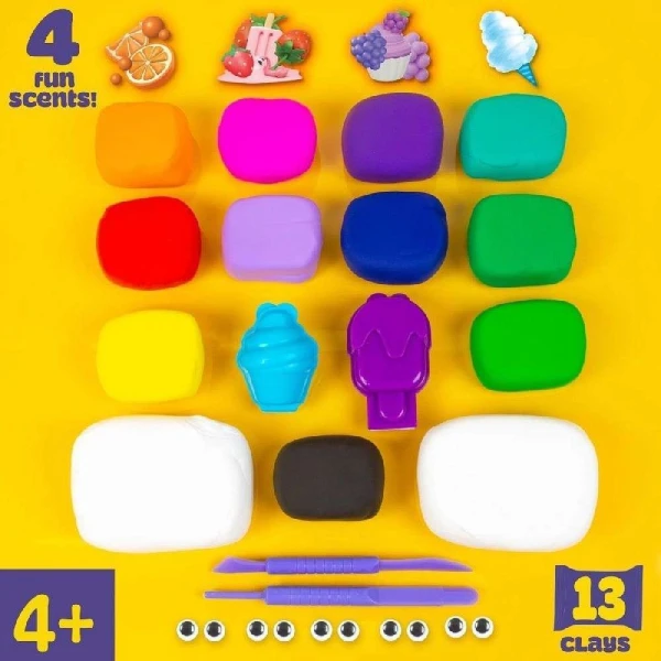 PLAYDOH ΣΕΤ ΜΕ 13 ΧΡΩΜΑΤΑ AIR DRY ΠΗΛΟ
