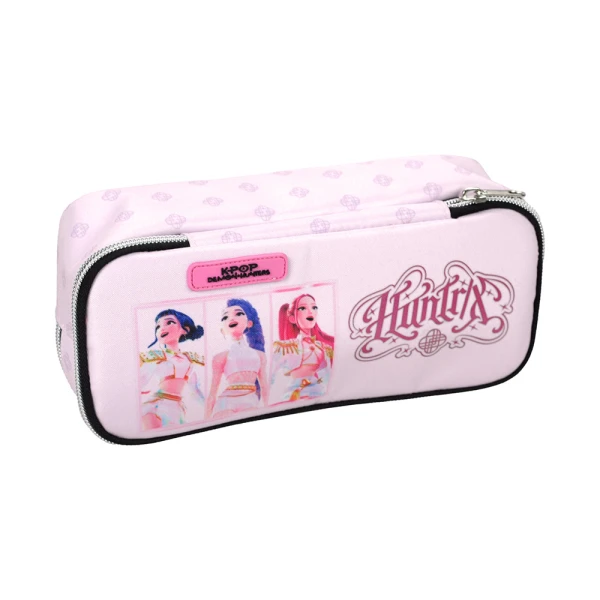 OVAL PENCIL CASE K-POP DEMON HUNTERS PINK HUNTRIX
