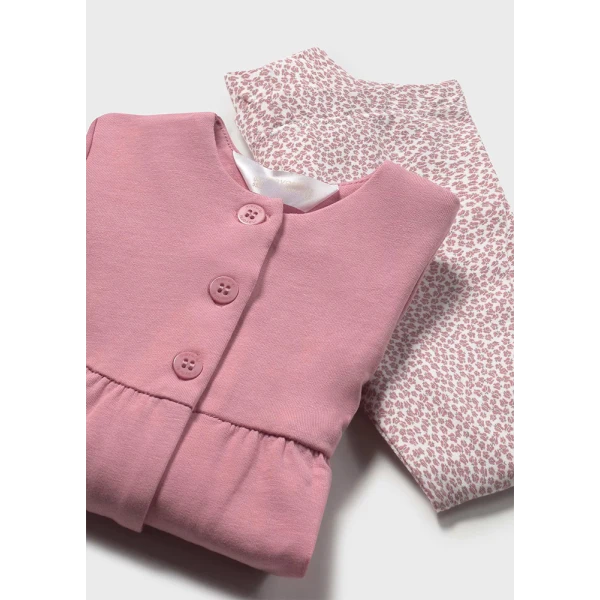 MAYORAL SET LEGGINGS SWEATER POMEGRANATE 
