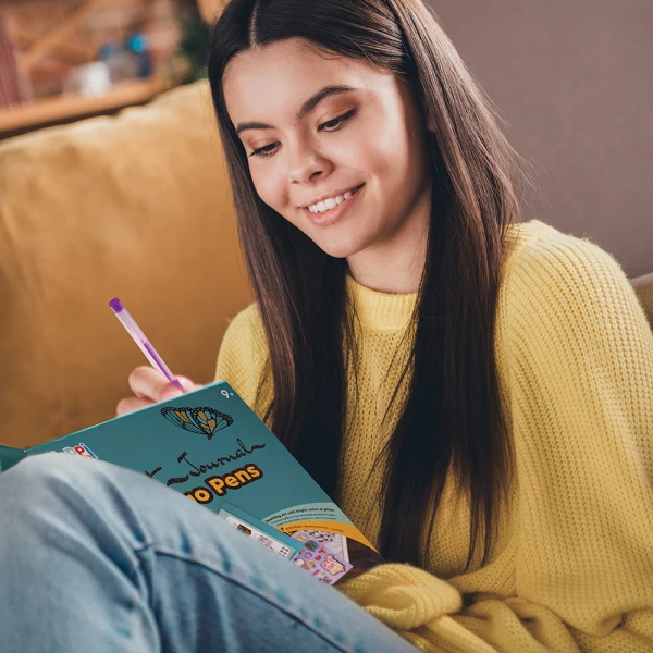 HAPPIHOBBI ART JOURNAL FLUO ΣΤΥΛΟ ΓΙΑ 9+ ΧΡΟΝΩΝ