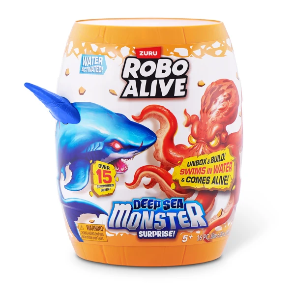 ZURU ROBO ALIVE BARREL DEEP SEA MONSTER SHARK