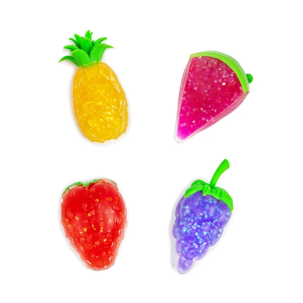 KEYCRAFT SQUISHY FRUITS - 4 DESIGNS