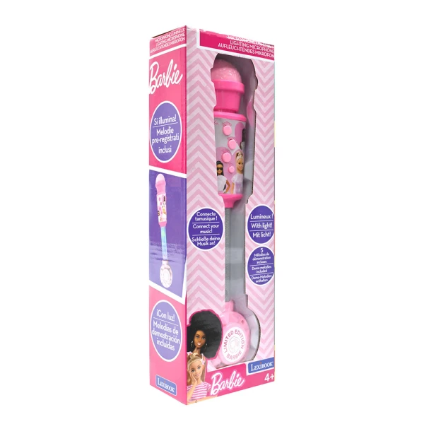 LEXIBOOK ΜΙΚΡΟΦΩΝΟ BARBIE TRENDY ΜΕ ΦΩΤΙΣΜΟ ΚΑΙ ΗΧΕΙΟ