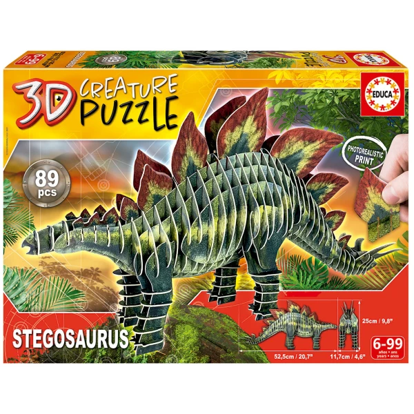 EDUCA 3D ΠΑΖΛ CREATURE 89 τεμ. STEGOSAURUS