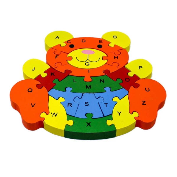 WOODEN PUZZLE TEDDY BEAR