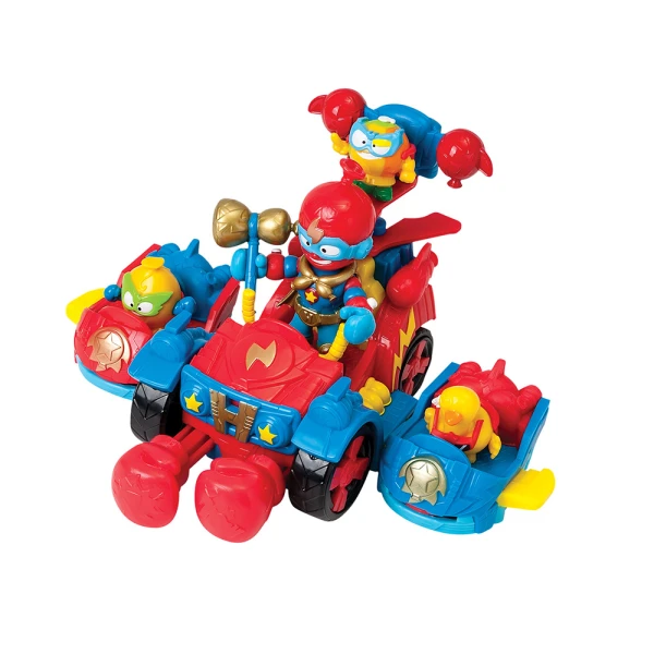 SUPERTHINGS ΜΙΚΡΟΠΛΑΣΜΑΤΑ ΣΕΤ ΟΧΗΜΑΤΑ ΜΕ 4 ΦΙΓΟΥΡΕΣ BALLON BOXER ΓΙΑ 3+ ΧΡΟΝΩΝ