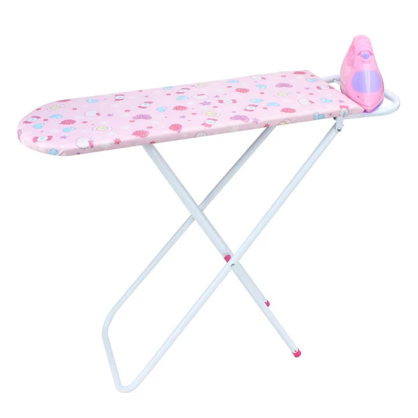 METALLIC IRONING BOARD WITH B-O IRON