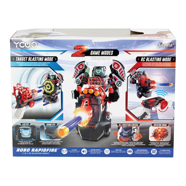 SILVERLIT YCOO ROBO RAPIDFIRE ΤΗΛΕΚΑΤΕΥΘΥΝΟΜΕΝΟ ΡΟΜΠΟΤ ΓΙΑ 5+ ΧΡΟΝΩΝ 