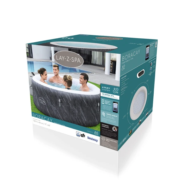BESTWAY ΣΠΑ LAY-Z-SPA 180X66 εκ. BORACAY AIRJET
