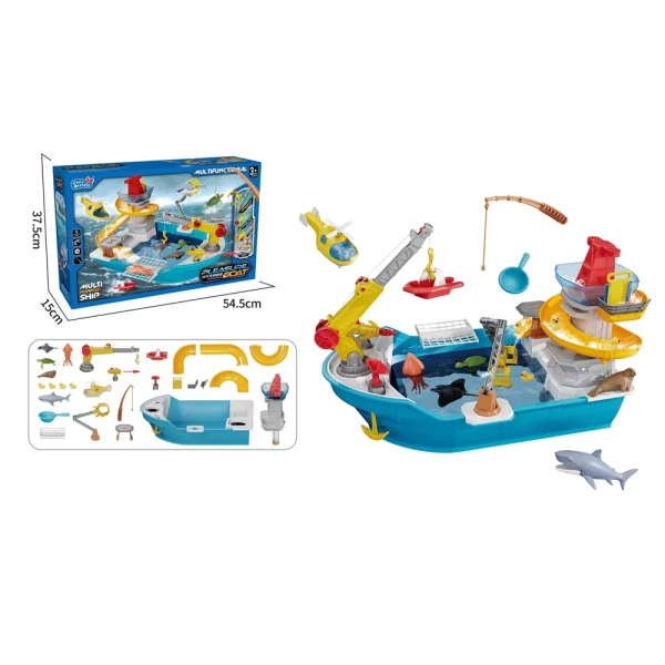 PLAYSET ΚΑΡΑΒΙ ΜΕ ΛΕΙΤΟΥΡΓΙΑ ΨΑΡΕΜΑΤΟΣ