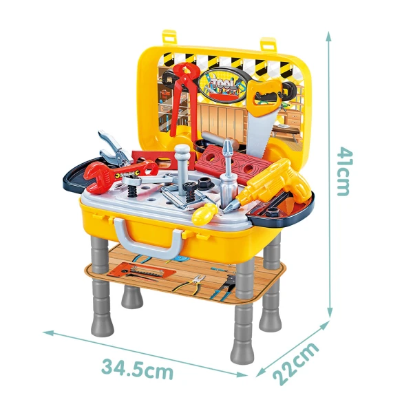 THE LITTLE ENGINEER WITH WHEELS AND WORKBENCH