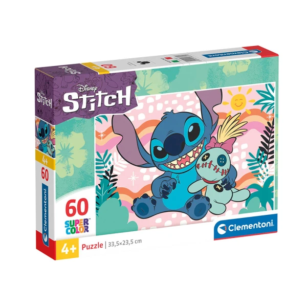 CLEMENTONI ΠΑΙΔΙΚΟ ΠΑΖΛ SUPER COLOR 60 ΤΜΧ STITCH