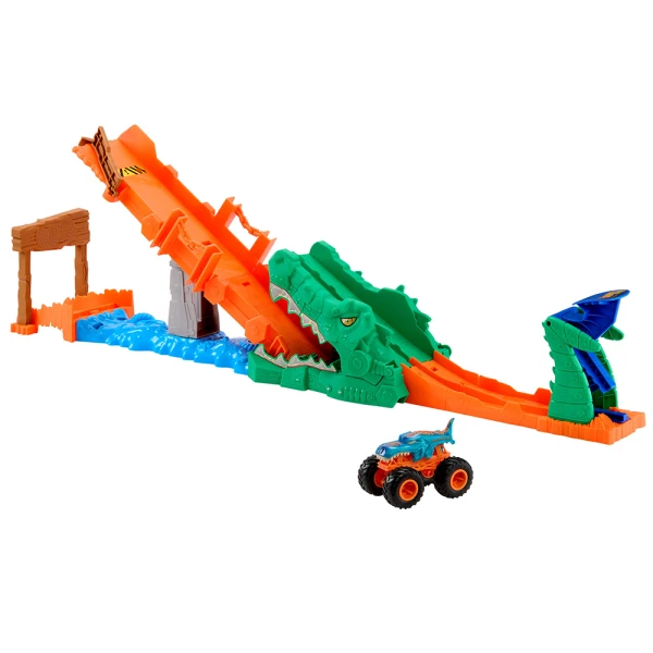 HOT WHEELS MONSTER TRUCKS ΠΙΣΤΑ ΕΞΟΝΤΩΣΗ ΚΡΟΚΟΔΕΙΛΟΥ