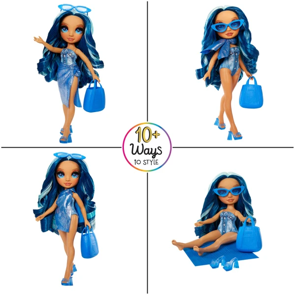 RAINBOW HIGH SWIM & STYLE FASHION ΚΟΥΚΛΑ SKYLER (BLUE)