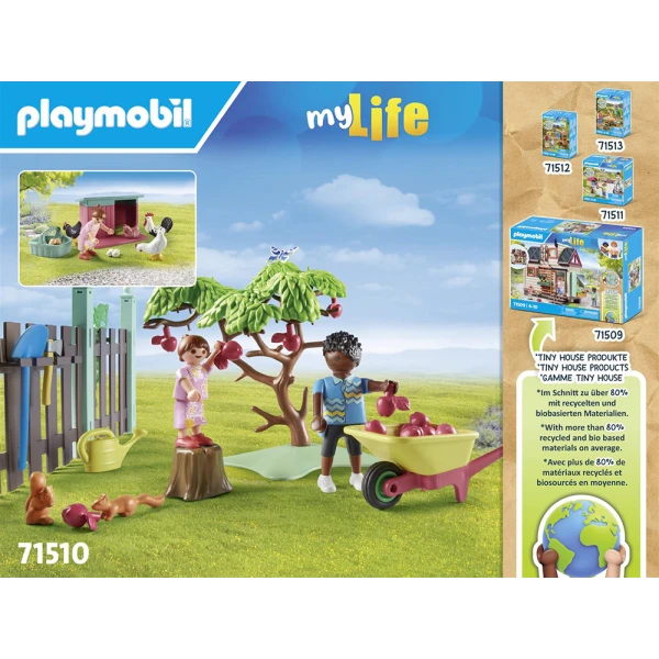 PLAYMOBIL CITY LIFE ΚΗΠΟΣ ΕΞΟΧΙΚΟΥ ΣΠΙΤΙΟΥ ΜΕ ΚΟΤΕΤΣΙ