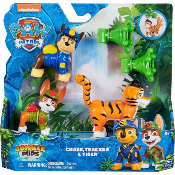 PAW PATROL HERO PUP JUNGLE PUPS - CHASE, TRACKER & TIGER