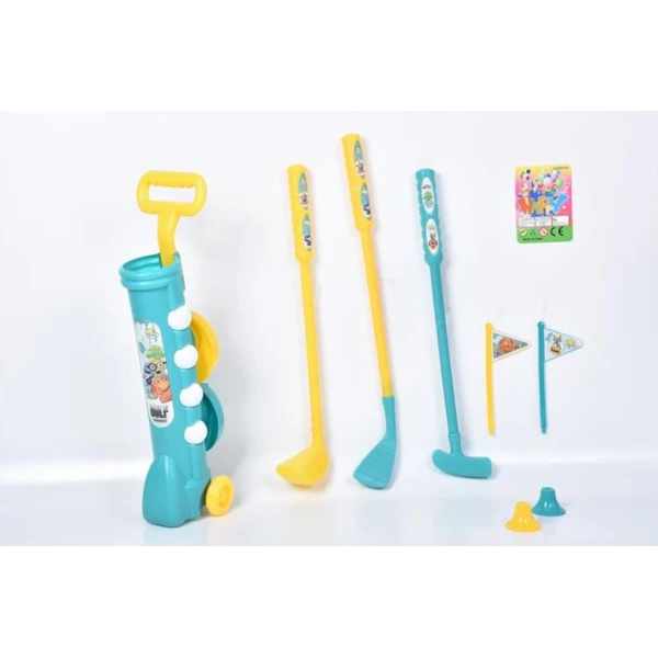 GOLF SET IN NET