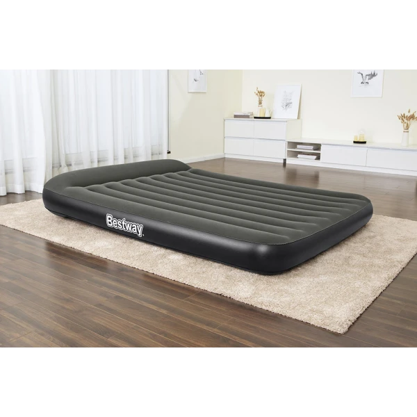 BESTWAY ΦΟΥΣΚΩΤΟ ΣΤΡΩΜΑ ΥΠΝΟΥ 203X152X30 εκ. QUEEN ΜΕ ΕΝΣΩΜΑΤΩΜΕΝΗ ΑΝΤΛΙΑ ΜΠΑΤΑΡΙΑΣ
