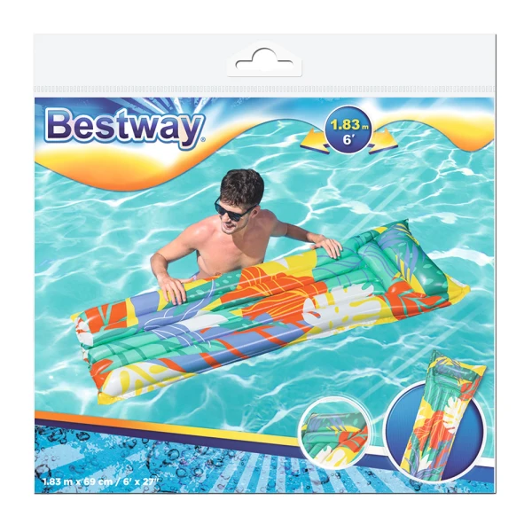 BESTWAY ΦΟΥΣΚΩΤΟ ΣΤΡΩΜΑ FASHION 183X69 εκ. ΤΡΟΠΙΚΑ ΦΥΤΑ