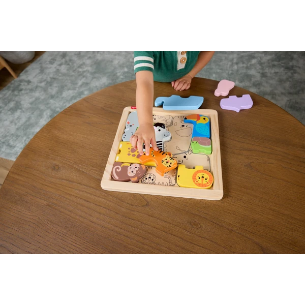 FISHER PRICE ΞΥΛΙΝΟ ΠΑΖΛ ΜΕ ΖΩΑΚΙΑ