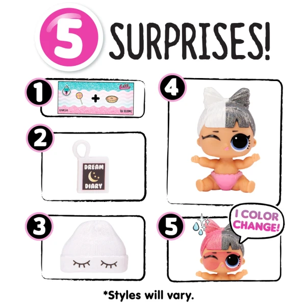 L.O.L. SURPRISE! GLITTER COLOR CHANGE DOLL