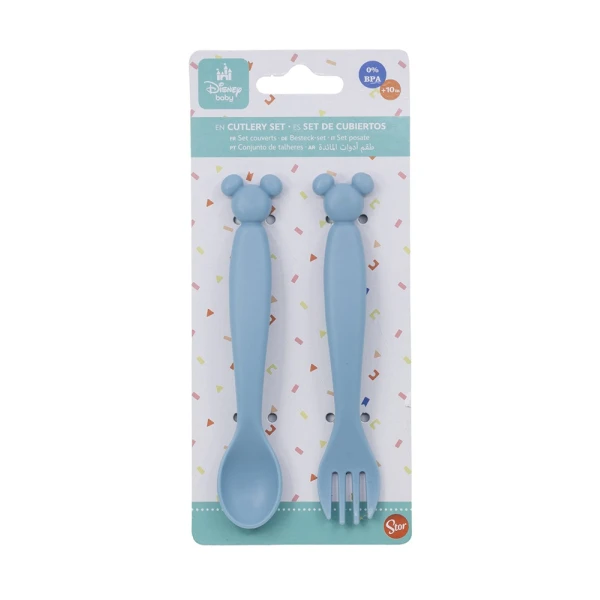 SET SPOON AND FORK MICKEY MOUSE